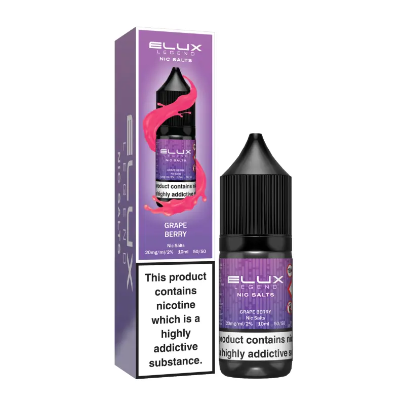 grape berry6513f77cb82f6 Grape Berry Nic Salt E-Liquid by Elux Legend 10ml - Image 1